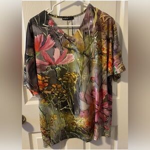 Nora Cora Multicolor Floral Print Top